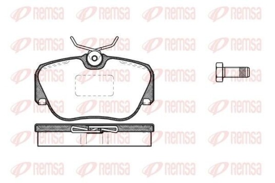 Bremseklosser REMSA 0284.00 Bremseklosser REMSA 0284.00