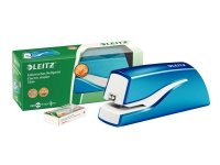 Leitz WOW NeXXt - Elektrisk stiftemaskin - 10 ark / 1 mm - No.10 - metallic blå