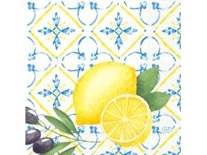 Serviet Duni 33X33 Cm 3-Lags Mediterrian,50 Stk/Pk