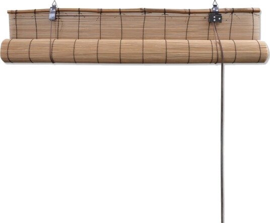 vidaXL Rullegardiner brun bambus 120 x 160 cm