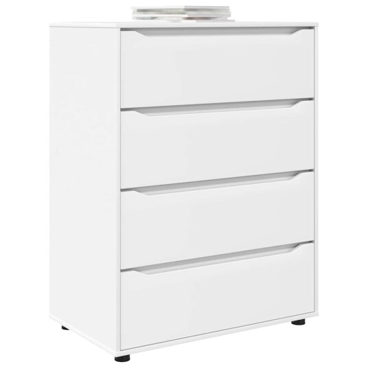  Oppbevaringsskap 2 pcs Hvit 80 x 48 x 105 cm Konstruert tre