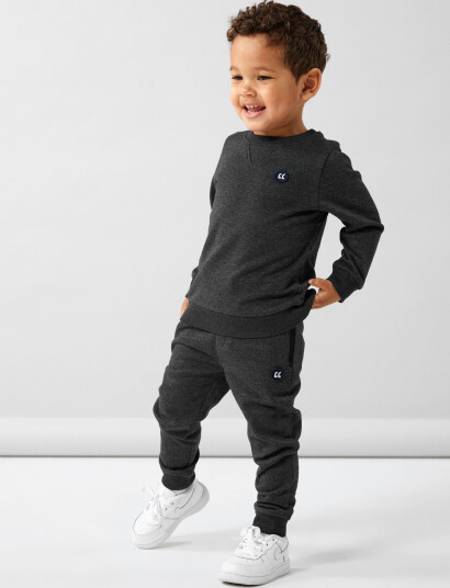 name it Nmmvimo Ls Sweat Bru Noos Navy 80
