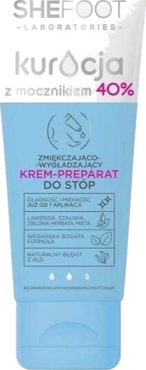 SheFoot SHEFOOT Mykgjørende og glattende Creme fotpreparat med 40 % urea 75ml
