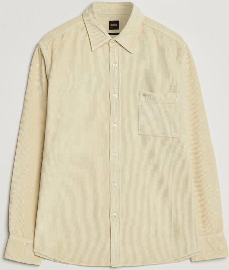 Boss ORANGE Relegant Corduroy Shirt Light Beige