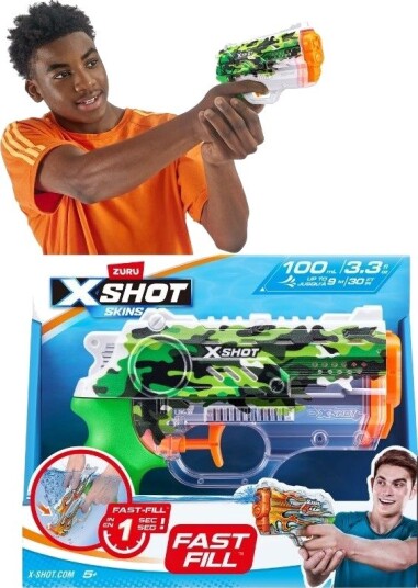 Zuru Xshot Nano Fast-Fill Skins Vannpistol Grønn