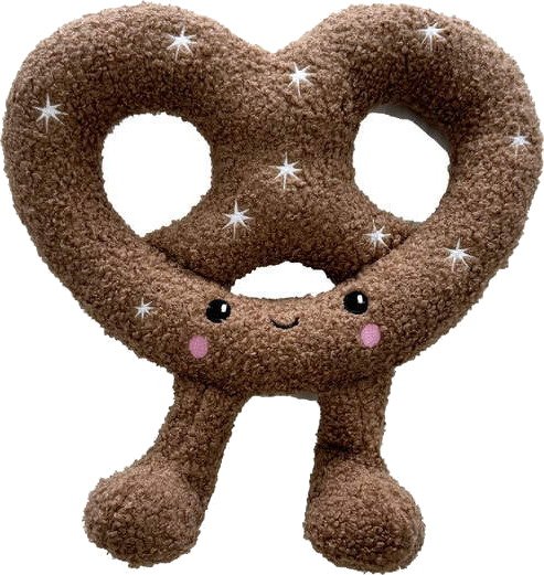 Bark-A-Boo North Pole Letters Pretzel i 2-lags Plysj L