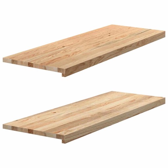 2 Stk Ubehandlet 110x40x2cm Heltre Eik 2 Stk Ubehandlet 110x40x2cm Heltre Eik