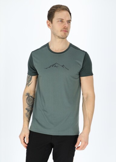 Swedemount Trondheim Lyocell Tee Olive/Dk Olive S T-Shirts
