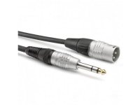 Sommer Cable HBP-XM6S-0300 Audio Adapterkabel [1x XLR-stik 3-polet - 1x Jackstik 6.3 mm (mono)] 3.00 m Sort