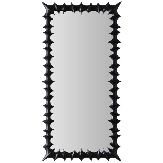 Dusty Deco Brutalist Veggspeil Stor Sort Dusty Deco Brutalist Veggspeil Stor Sort