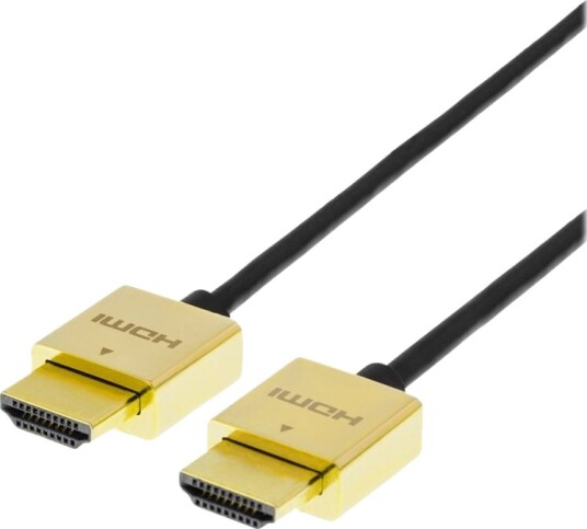 Deltaco High Speed Hdmi Kabel Med Ethernet Hdmi Hann Til Hdmi Hann 2 M Svart Gull 4K 30Hz Støtte Deltaco High Speed Hdmi Kabel Med Ethernet Hdmi Hann Til Hdmi Hann 2 M Svart Gull 4K 30Hz Støtte