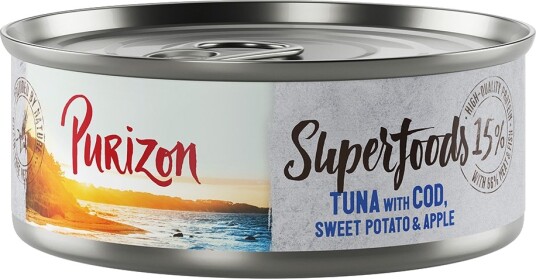 Purizon Våtfôr Superfoods Tunfisk Med Torsk Søtpotet Og Eple 6 X 70 G