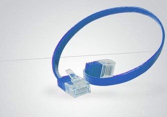 S/Conn Cat. 6 Patchkabel Slimline Ekstra Flat Super Fleksibel U/Utp Blå 7,5 M