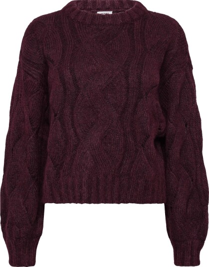 Monki Knitted Sweater - RED DARK - XXS