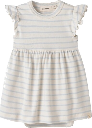 Lil"Atelier Nbfgeo Ber Capsl Loose Body Dress Lil White 56 Lil"Atelier Nbfgeo Ber Capsl Loose Body Dress Lil White 56