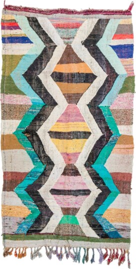 Marokkansk Boucherouite teppe 135 x 245 cm Størrelse: 135 x 245 cm