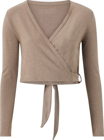 Aim'n Topp Shape Seamless Wrap Long Sleeve Brun