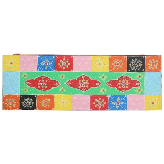 Konsollbord Flerfarget 100x30x75 cm Solid Mango Tre