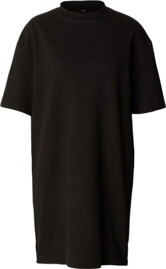 Urban Classics Kort kjole Structured Jersey T skjorte Kjole XS til XL Damer svart