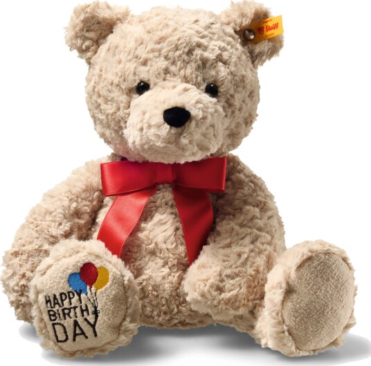 Steiff | Jimmy Teddy Bear – Happy Birthday | Beige | 35 cm