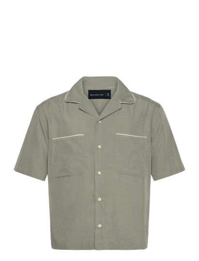 Abercrombie & Fitch Anf Mens Wovens - Green - S Abercrombie & Fitch Anf Mens Wovens - Green - S