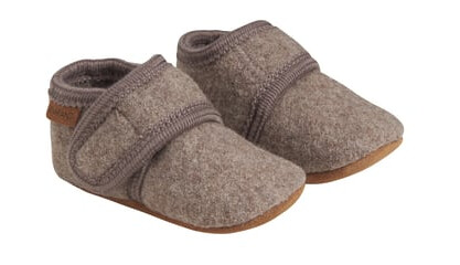 EN FANT Babytøfler i ull Walnut EN FANT Babytøfler i ull Walnut