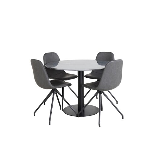 Venture Home Spisegruppe Venture Home Estelle med 4 Pobbie Stoler Kunstlær GR20489