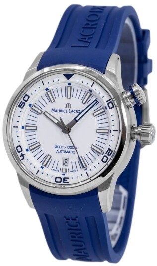 Maurice Lacroix Herreklokke PT6248 SS00L 130 4 Pontos Hvit/Lær Ø42