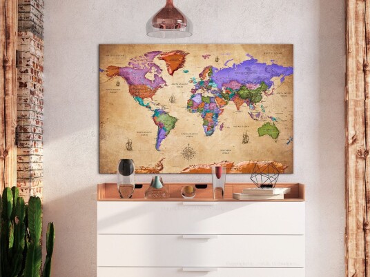 Tavle Colourful Travels 1 Part Wide 120X80 Artgeist sp. z o. o.