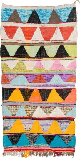 Marokkansk Boucherouite teppe 135 x 270 cm Størrelse: 135 x 270 cm