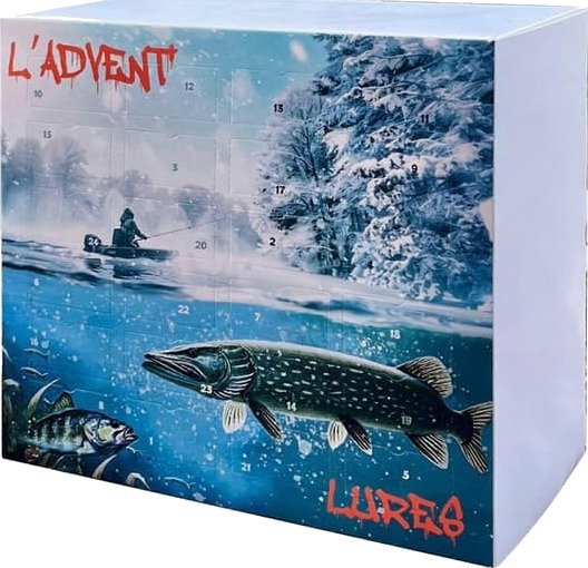 Fiske Adventskalender 24 Dager Jule Nedtellingskalender Fiske Lokkemiddel Agn Takle Sett Gave til Pappa[D]