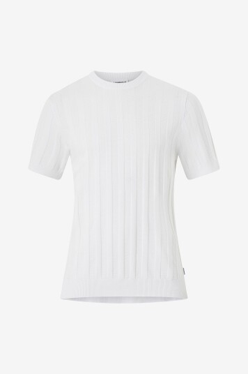 Lindbergh Genser Knitted Crew Neck Hvit