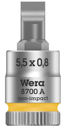 Wera 8700 A Fl 05003320001 Bits-Innsats Med Spor 5,5 Mm 1/4 (6,3 Mm) Wera 8700 A Fl 05003320001 Bits-Innsats Med Spor 5,5 Mm 1/4 (6,3 Mm)