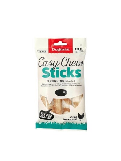 Dogman Easy Chew Sticks M Kylling 4P