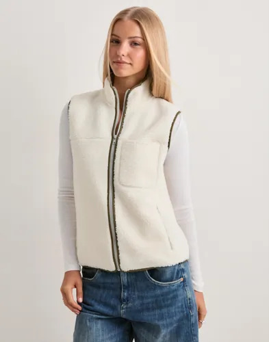 Nelly - Hvit - Polar Fleece Vest
