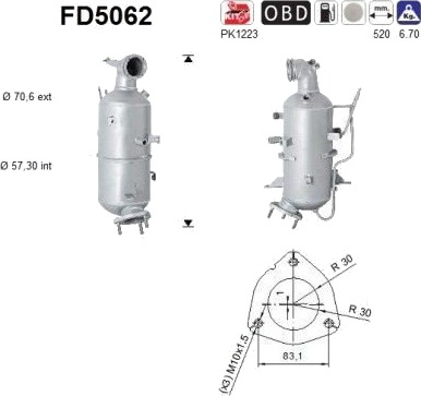 Partikkelfilter AS FD5062