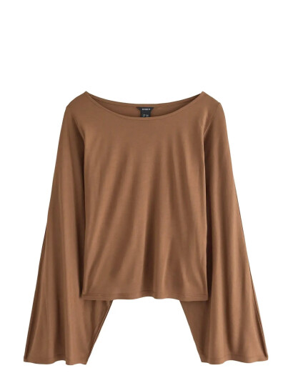 Lindex Top Tully Brown XS/S Lindex Top Tully Brown XS/S