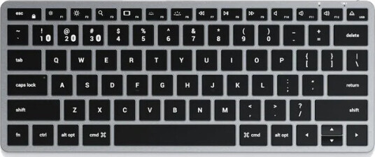 Satechi Slim X1 - Tastatur - Bakgrunnsbelyst - Trådløs - Qwerty - Romgrå