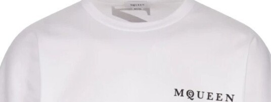 Alexander McQueen Herre Topper Hvit M,