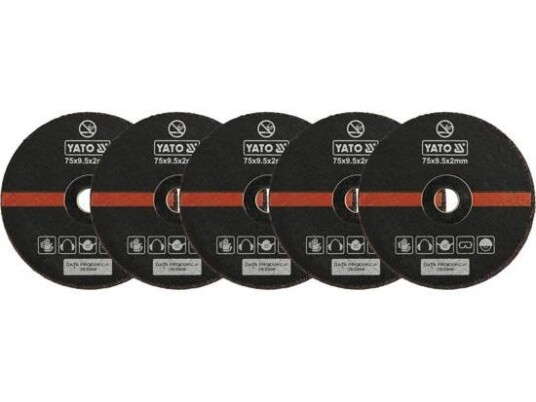 Yato Poleringssvamper 75 mm Sett med 5 Stykker for Vinkelsliper Yato Poleringssvamper 75 mm Sett med 5 Stykker for Vinkelsliper