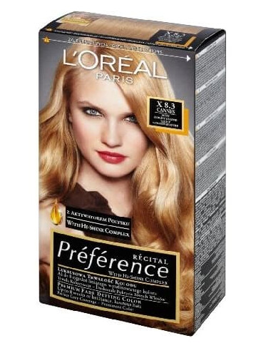 L'OREAL_Recital Preference farba do włosów X 8.3 Cannes L'OREAL_Recital Preference farba do włosów X 8.3 Cannes
