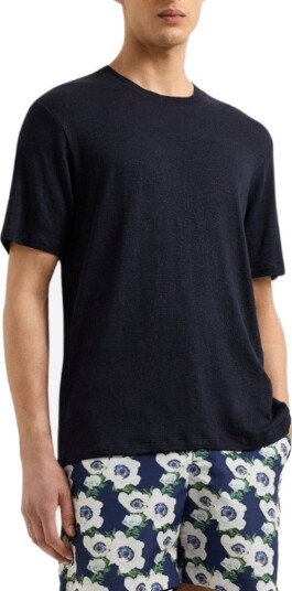 Orlebar Brown Ob standard t linen S blå herre Orlebar Brown Ob standard t linen S blå herre