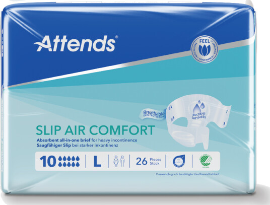 Attends Slip Air Comfort 10 Large 26 stk.
