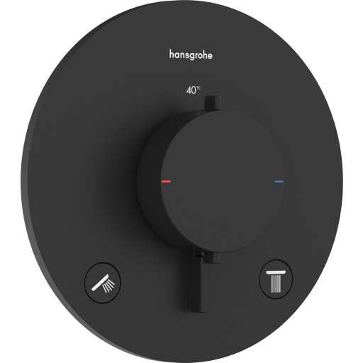 Hansgrohe Ecostat Comfort S dusjbatteri, sort
