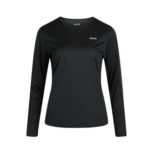 ZEBDIA Women L/S Sports Tee - Black - XXL ZEBDIA Women L/S Sports Tee - Black - XXL