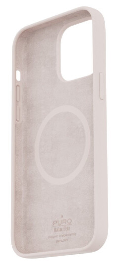 Puro Icon MagSafe Silikon Deksel til iPhone 14 Pro - Rosa