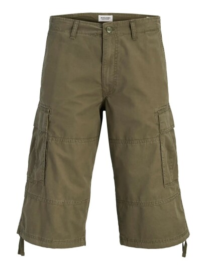 Jack & Jones Jpstkarl Frank Cargo Long Shorts Xxlng   Khaki green   M