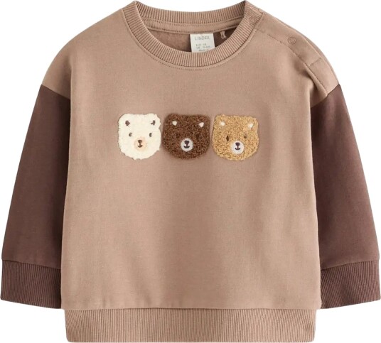 Lindex Sweatshirt With Brushed Inside Brown 68