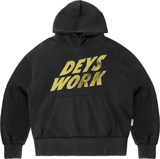 DEYS Moreno Print Hoodie   WASHED BLACK   XL