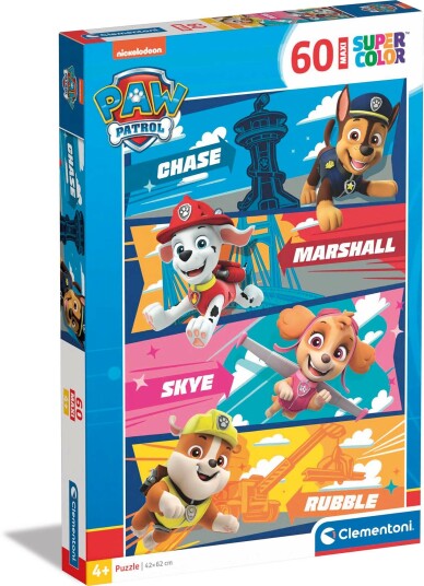 Clementoni Cle Puslespill 60 Maxi Superkolor Paw Patrol 26592
